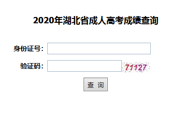 2020年湖北中医药大学成人高考成绩查询入口